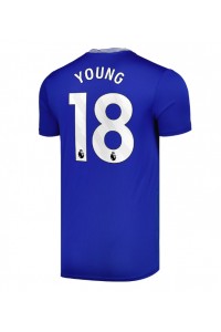 Everton Ashley Young #18 Jalkapallovaatteet Kotipaita 2024-25 Lyhythihainen